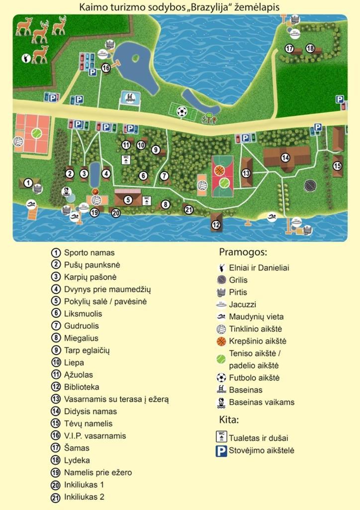Вилла Brazylija Vip Vasarnamis Kryliai Экстерьер фото